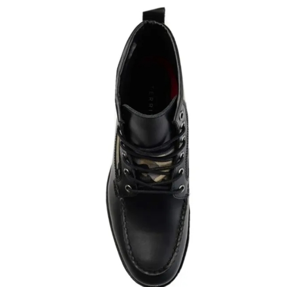 Territory Mens Leather Moc Toe Ankle Boots in Black - Picture 8 of 10